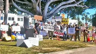 Free Navalny / No Putin No War Rally in Santa Monica