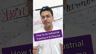 B.Pharma Industrial Training #shorts #bpharma