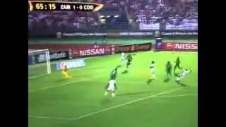 Congo GK did his famous bum-bum celebration, after Yannick Bolasie equaliser.