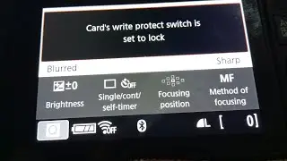 card's write protect switch is set  to lock