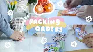 Studio Vlog 🌷 Packing Orders | Clay Charm Shop