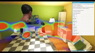 Heatmaps in the VR experiment generator SightLab