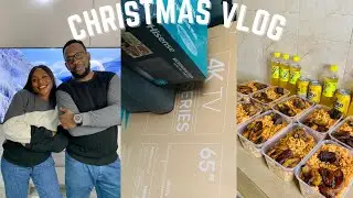 MY SECOND CHRISTMAS AS A MARRIED WOMAN | FOODSTUFF HAUL + NEW TV + CHRISTMAS COOKING| CHINCHIN& ZOBO