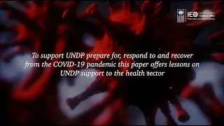 Responding to COVID-19: Evaluation lessons from UNDP support to the health sector