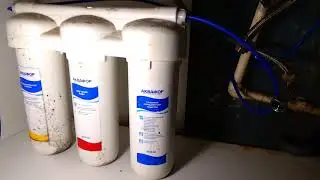 Как снять шланг с фильтра для воды Аквафор.