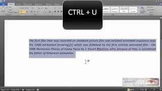 Word underline text with the keyboard