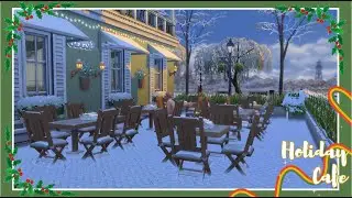 holiday cafe // the sims 4 speed build