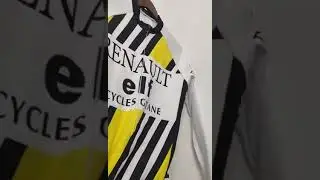 Renault retro cycling jersey long sleeve