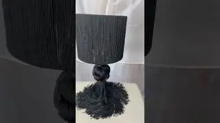 Lámpara Macramé de Buró Modelo Nudo Turco. Compra en www.guayabana.mx