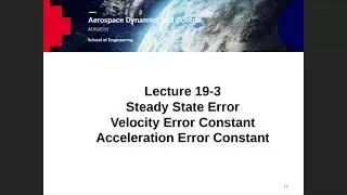 AERO2253 AD&C Lecture 19-3 Velocity-Acceleration Error Constant