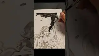 INKING long-haired SUPERMAN
