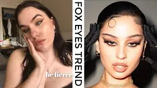 How to do Fox Eyes Makeup, Tik Tok Trend, Bella Hadid and Kendall Jenner Inspired