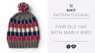 How to Knit a Polka Dot Fair Isle Hat | Free Pattern | With Marly Bird