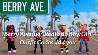 Realistic Boy/Girl Outfit Codes 444 You*BERRY AVENUE*