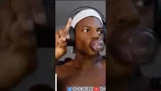 Ishowspeed does Kylie Jenner lip challenge 😂😂 #funny