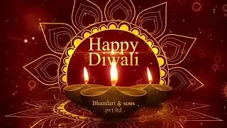 Happy Diwali Greeting Video 2024  After Effects Template