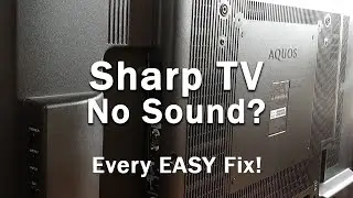 Sharp TV No Sound Troubleshooting | (No Sound Through HDMI for Aquos TVs)