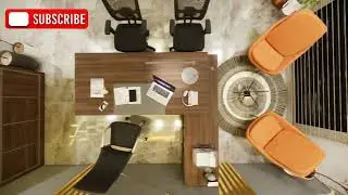 Stunning Office Cabin Design | Modern Metal Fin & Monochrome Aesthetic | Alpha Renders