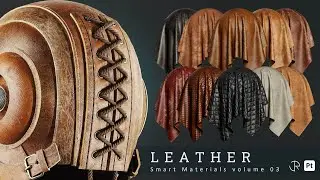 Realistic Leather Smart materials for substance 3d painter Vol 03
