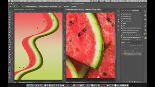 Watermelon Mixer Brush Madness Photoshop tutorial: Sampling Colors from Images