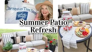 SMALL PATIO MAKEOVER FOR SUMMER! 🌿🌞 Decorating a Small Patio on a Budget!