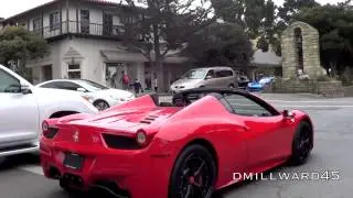 John Hennessey driving his Ferrari 458 Spider!