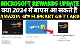 Amazon Gift Card Back | Microsoft Rewards Today Update || Microsoft Rewards Withdrawal Problem solve
