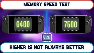 LEGION GO Memory Speed Test | 6400MT/s vs 7500MT/s