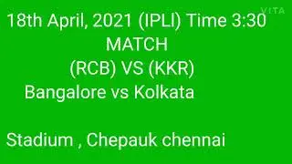 RCB IPL 2021 Match List, match Time teabal cricket