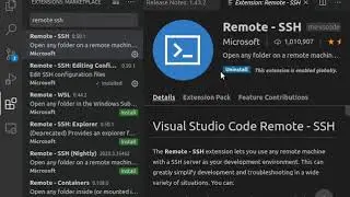 Complementos SSH para Visual Studio Code en Ubuntu 18.04