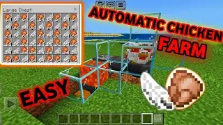 SIMPLE 1.20 AFK CHICKEN FARM TUTORIAL in Minecraft Bedrock (MCPE/Xbox/PS4/Switch/Windows10)