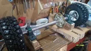 Drift Trike. Episode 5. Rear Axle. Homemade Drift Trike Part 5