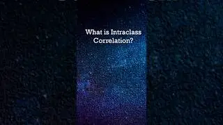 IntraClass Correlation #shortsvideo #shortvideo #shortsviral #shortsfeed #shorts #short