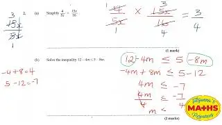 CXC Maths May/June 2023 q1-5