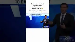 Drake gotta be the first person in history catching strays from a weather forecast 😂