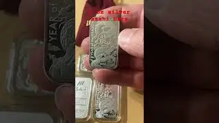 1 oz Silver Asahi Dragon Bars Bullion Now🤑 #subscribe #silver