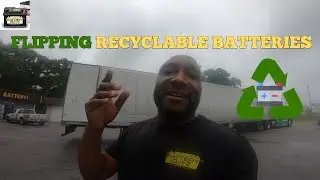 Flipping 17th Truck of Recyclable Batteries