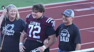 Ennis High School  Senior Night-EHS Band and Lionettes at EHS vs Midlothian Game 9-6-24 TC Videos