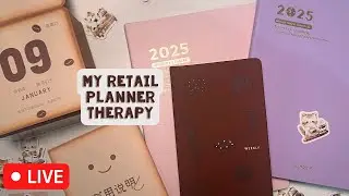🔴 Live: Stressed...so planner retail therapy | Kinbor 2025 Planners