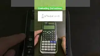 Evaluating Derivatives Using Casio fx-991EX Classwiz #enginerdmath #math #casio #maths #calculus
