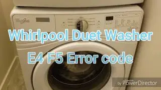 Whirlpool Duet washer E4 F5 Error code