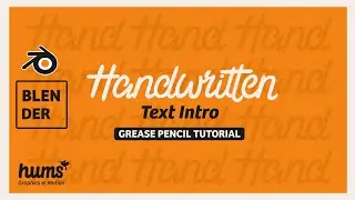 Blender Tutorial | Kinetic Typography | Handwritten Text Intro