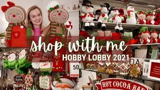 SHOP WITH ME & HOBBY LOBBY CHRISTMAS DECOR HAUL | christmas 2021 🎄✨
