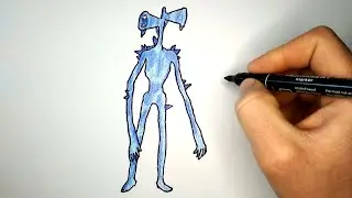 Как нарисовать Ледяного Сиреноголового | Ice Siren head drawing