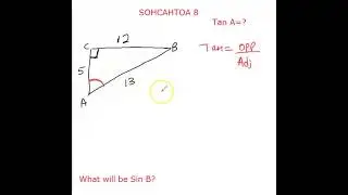 How to solve SOHCAHTOA 8 Part a?