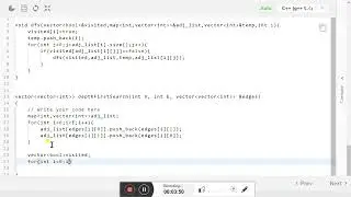 DFS TRAVERSAL   || CODESTUDIO || SOLUTION IN C++ || GRAPH