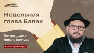 Недельная глава «Балак». Раввин Шимон Варакин