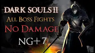 Dark Souls 2: SoTFS - All Boss Fights (No Damage, NG+7)