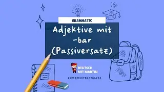 Grammar: Adjectives ending in -bar