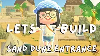 Coastal Sand Dune Entrance Speed Build | Animal Crossing New Horizons